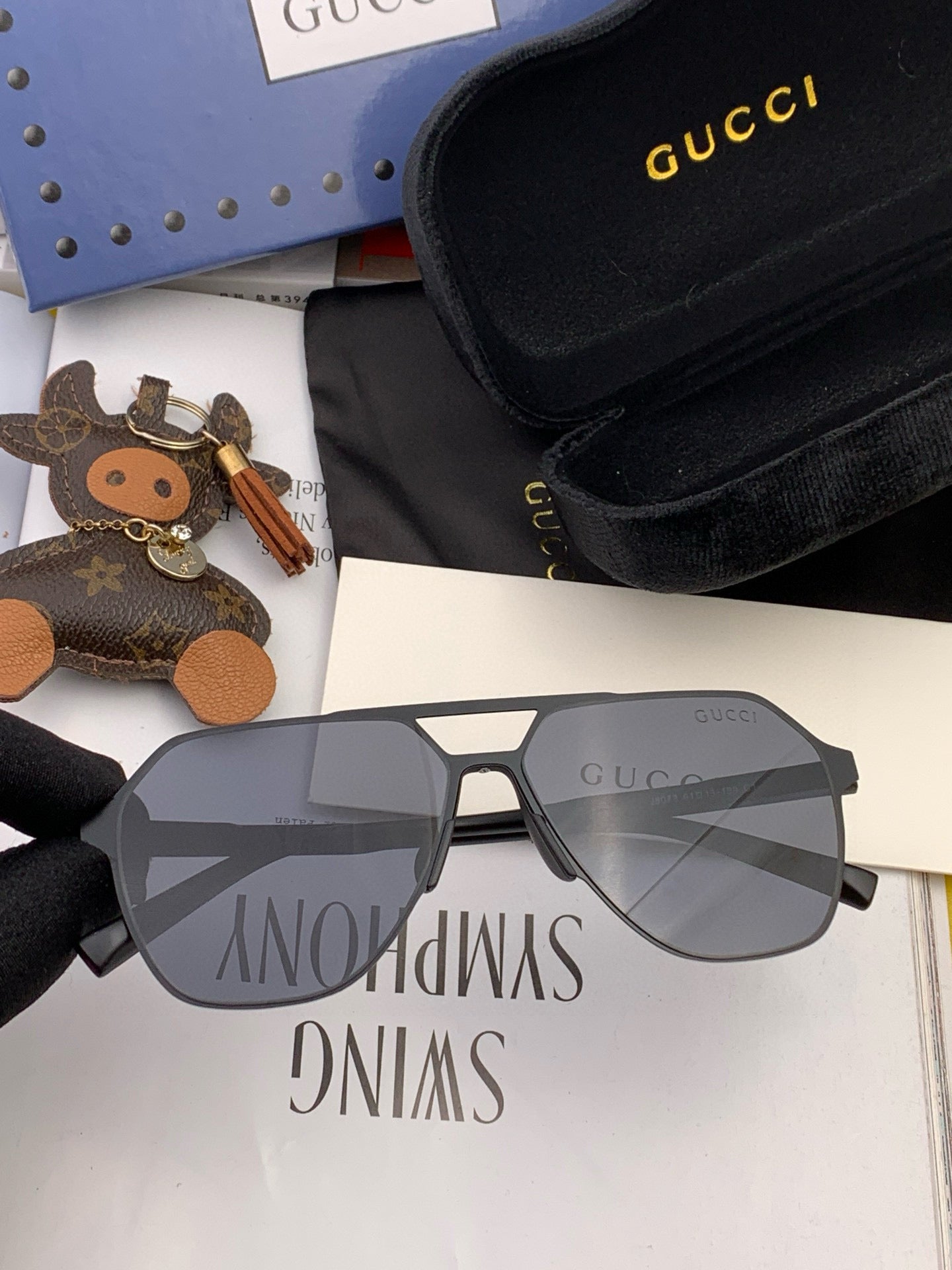 LOW NOSE BRIDGE FIT SUNGLASSES G3807 IN METAL
